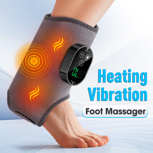 1PCS / 1Pair Heat Vibration 3000mAh Ankle Massager HailiCare Health & Beauty