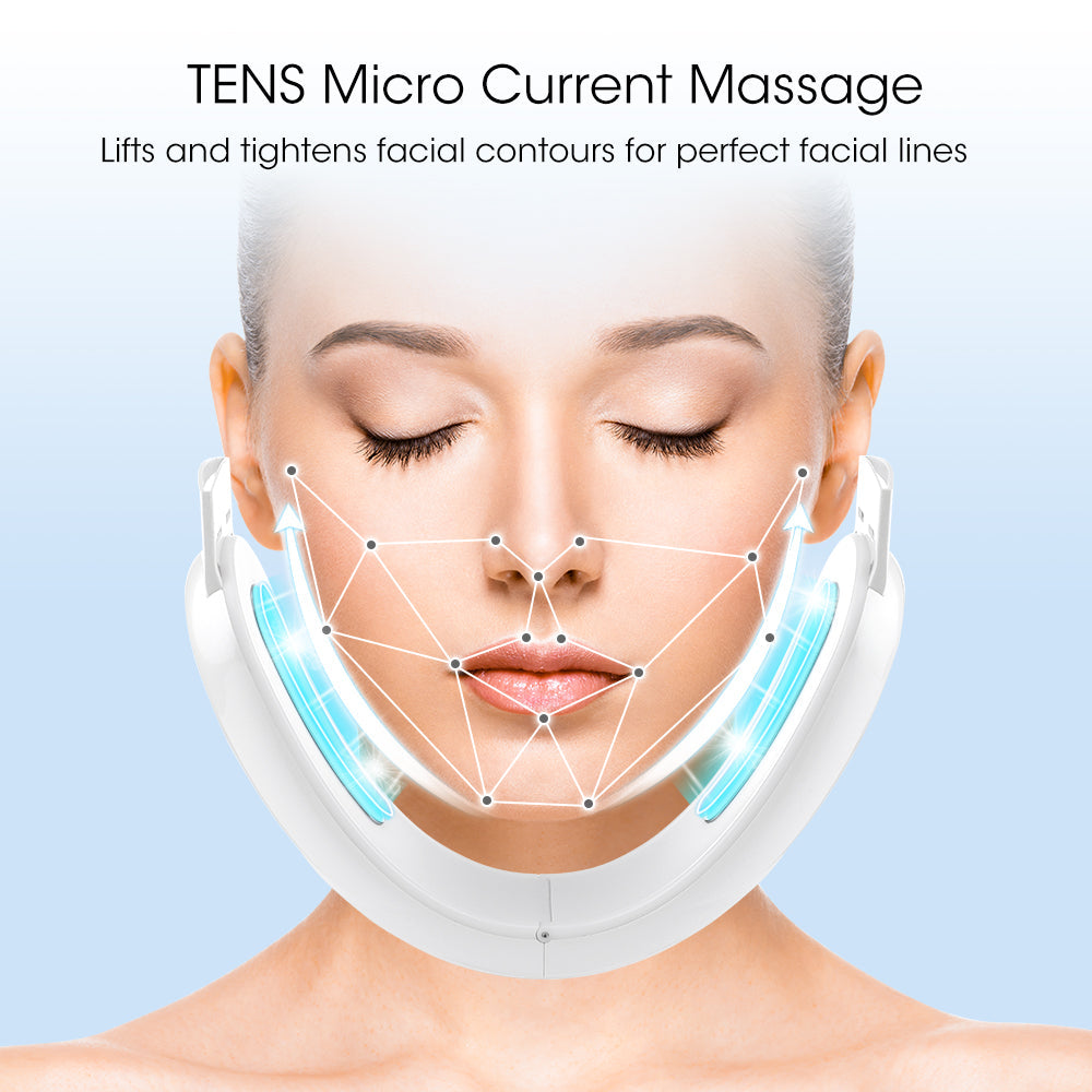 HailiCare V Face Face-lifting Instrument Facial Slimming Massager Photon Rejuvenation TENS Microcurrent Multifunctional Beauty Instrument Facial Lift Firming Skin Shaping Face Rejuvenation HailiCare Health & Beauty