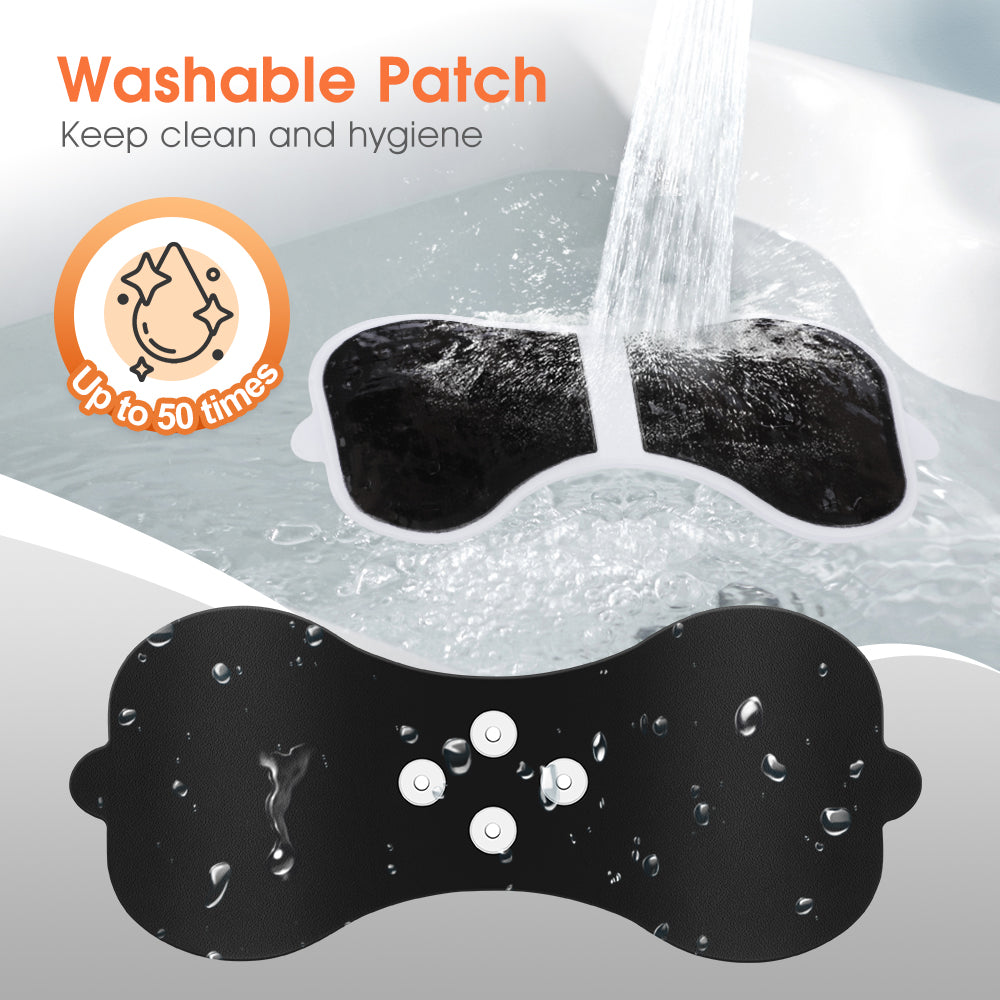 HailiCare Wireless Heating Pulse Muscle Stimulator Electric Cervical Massage Patch Low Frequency Pulse Massage Pad Neck Massager 6 Modes LCD Display Neck Stretcher Portable Mini Muscle Massager Neck Back Leg Muscle Stimulator HailiCare Health & Beauty