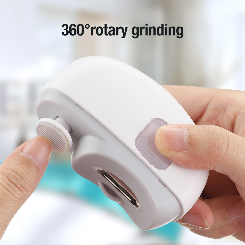 HailiCare Intelligent Automatic Electric Nail Clipper Multifunctional Nail Grinder for Children and Adult Nail Trimmer Nail Trimming Nail Polishing USB Charging HailiCare Health & Beauty