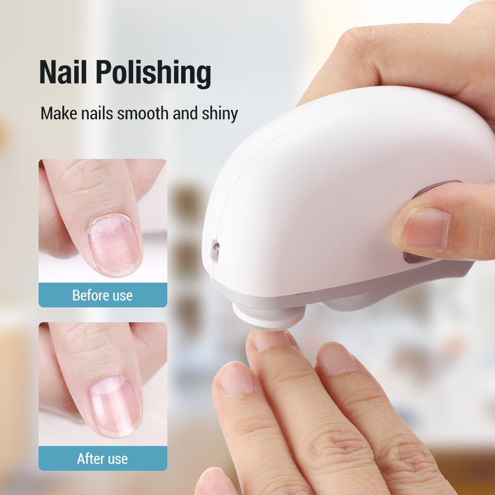 HailiCare Intelligent Automatic Electric Nail Clipper Multifunctional Nail Grinder for Children and Adult Nail Trimmer Nail Trimming Nail Polishing USB Charging HailiCare Health & Beauty