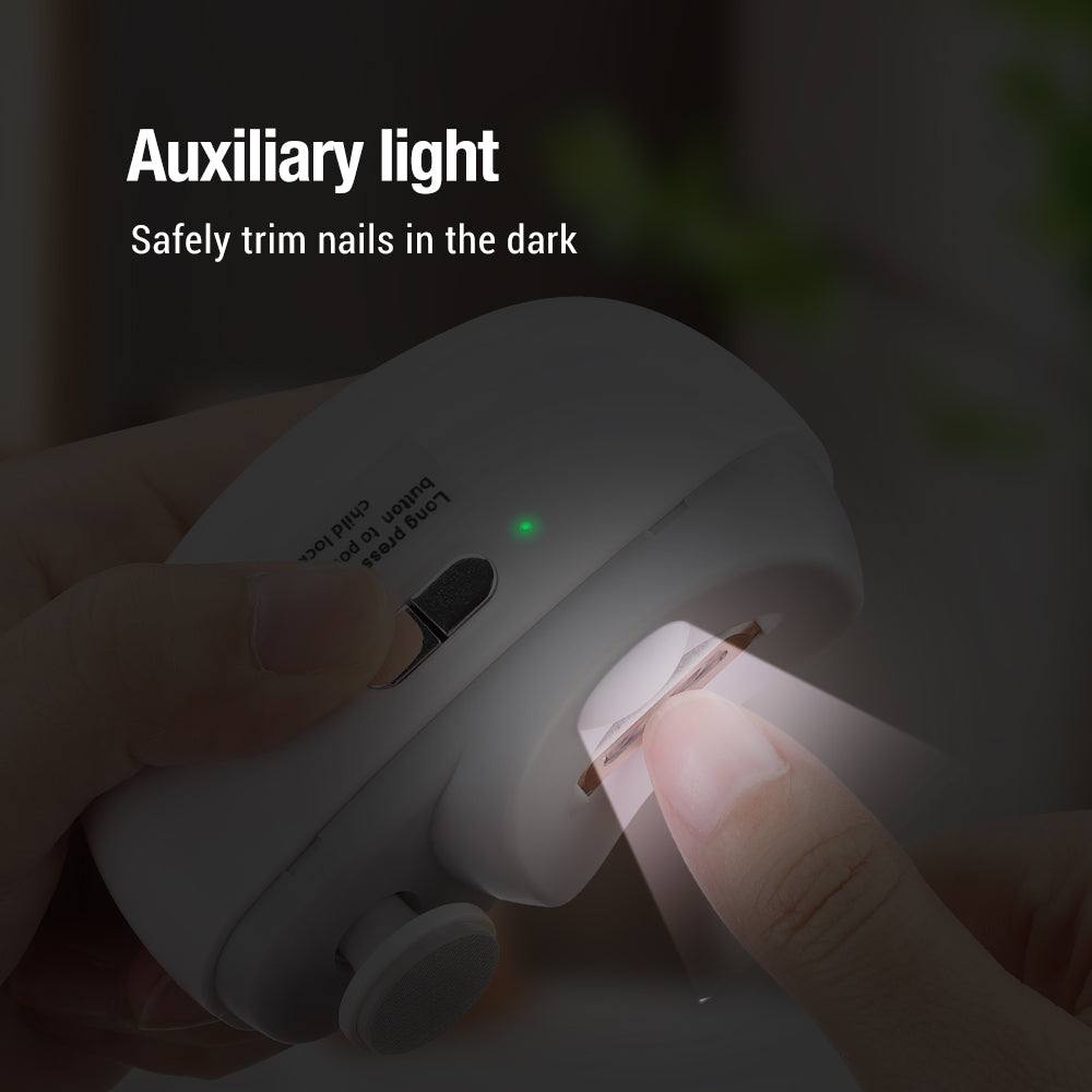 HailiCare Intelligent Automatic Electric Nail Clipper Multifunctional Nail Grinder for Children and Adult Nail Trimmer Nail Trimming Nail Polishing USB Charging HailiCare Health & Beauty