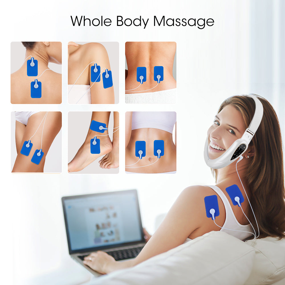HailiCare V Face Face-lifting Instrument Facial Slimming Massager Photon Rejuvenation TENS Microcurrent Multifunctional Beauty Instrument Facial Lift Firming Skin Shaping Face Rejuvenation HailiCare Health & Beauty