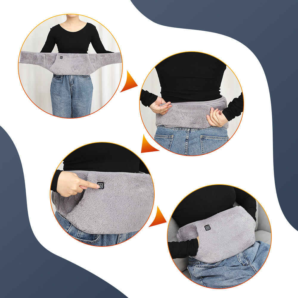 HailiCare Uterus Warming Belt Electric Heated Waist Warmer Cold Protection Artifact Graphene Heating USB Charging Hand Warming HailiCare Health & Beauty