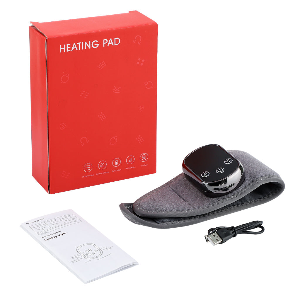Electric Heating Wrist Guard Warm Hot Compress Wrist Brace Massage Vibration Hand Wrist Protector 5 Level Temperature 3 Modes Wrist Massage Wrap Rechargeable Heating Wristband HailiCare Health & Beauty