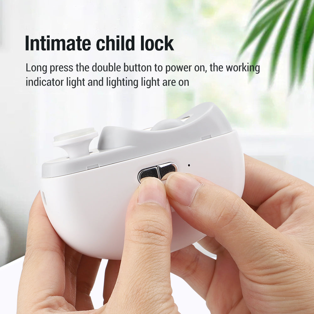 HailiCare Intelligent Automatic Electric Nail Clipper Multifunctional Nail Grinder for Children and Adult Nail Trimmer Nail Trimming Nail Polishing USB Charging HailiCare Health & Beauty