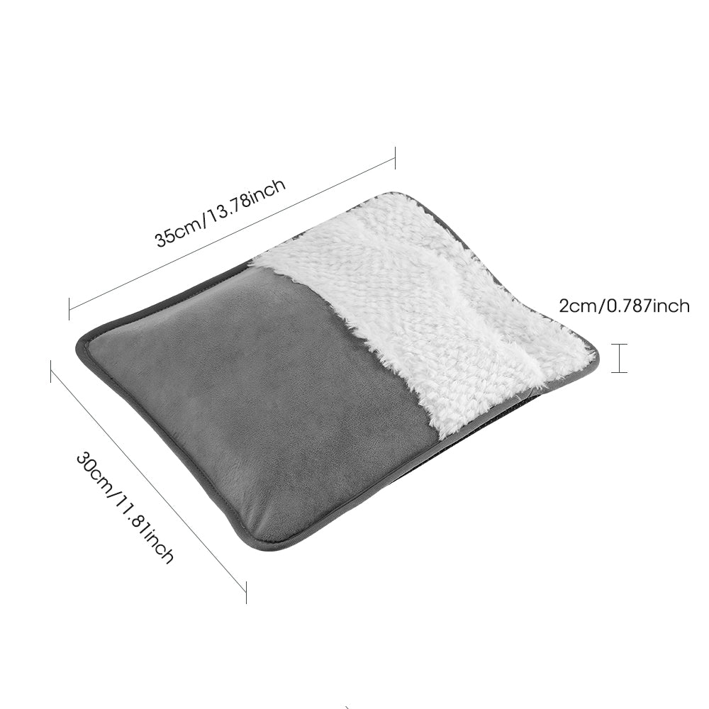 HailiCare Electric Foot Heating Pad Soft Plush Foot Warmer Heater Household Foot Warming Mat Washable Non-Slip Heated Feet Warmer for Bed, Under Desk, Office, Home HailiCare Health & Beauty