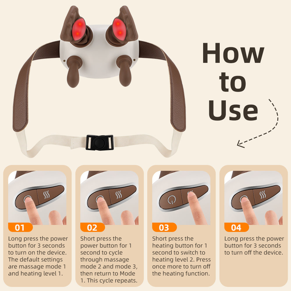 Deep Tissue Shiatsu Neck & Shoulder Massager HailiCare