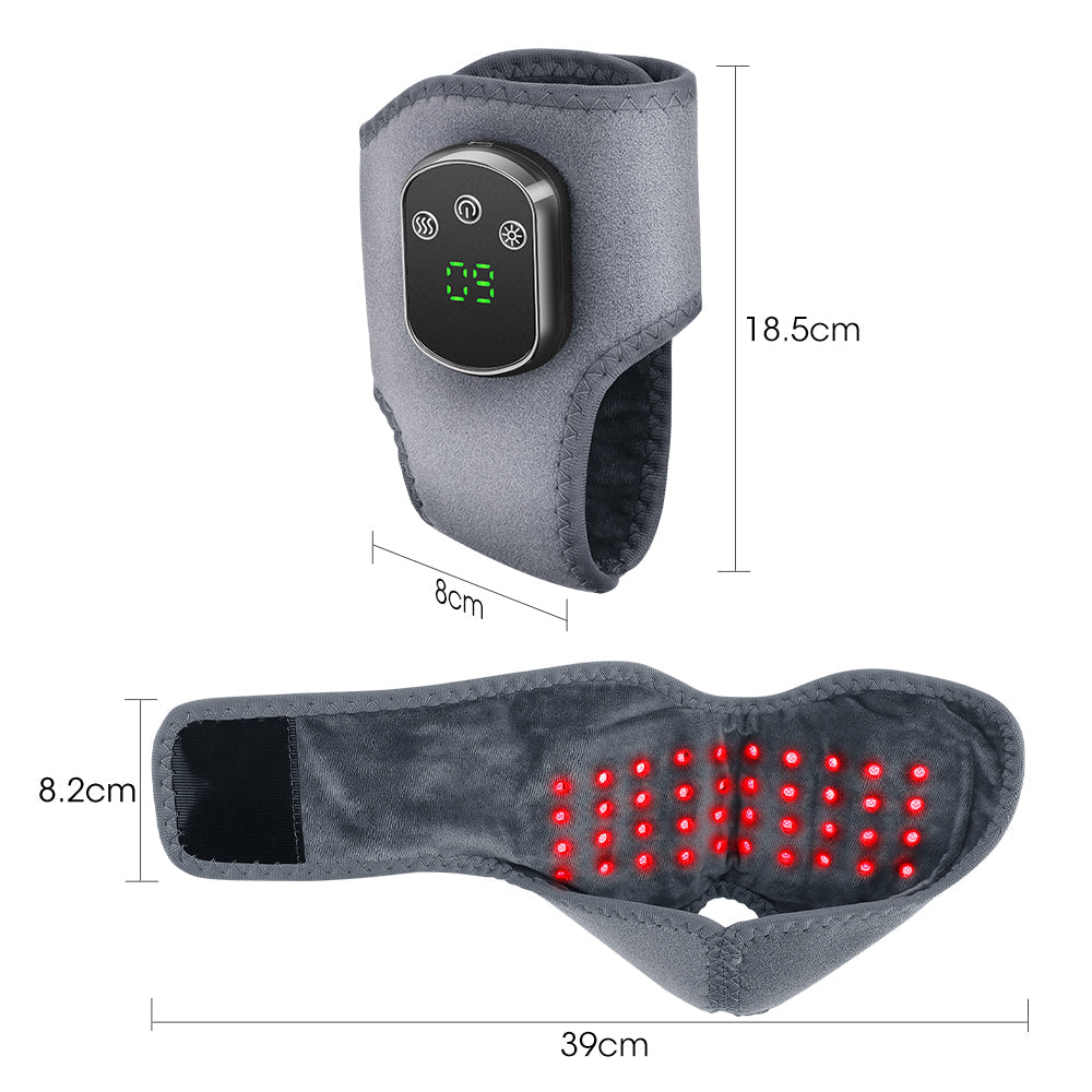 HailiCare Heated Vibrating Ankle Massager Cordless with 5 Heat Levels & Foot Massage HailiCare