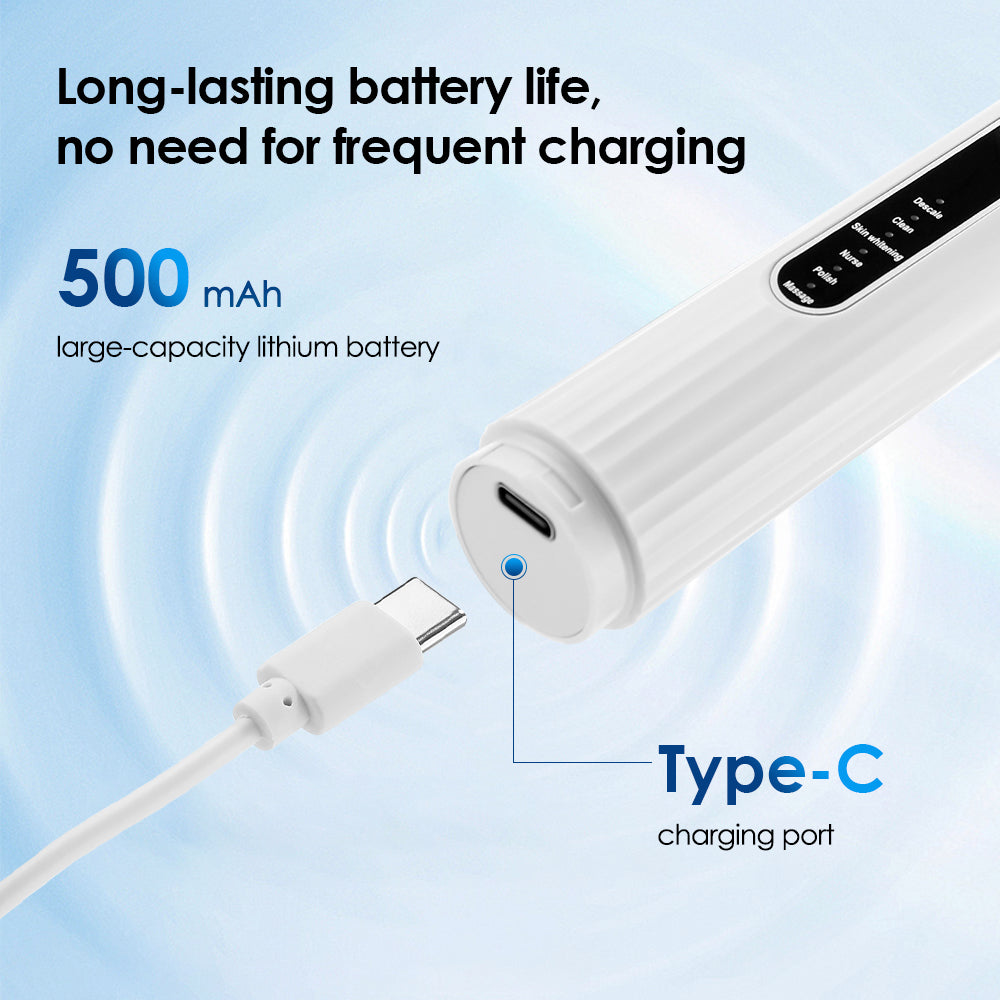 HailiCare Electric Teeth Cleaner Portable Household Toothbrush Tartar Remover Tartar Cleaning Whitening Teeth USB Charging HailiCare Health & Beauty