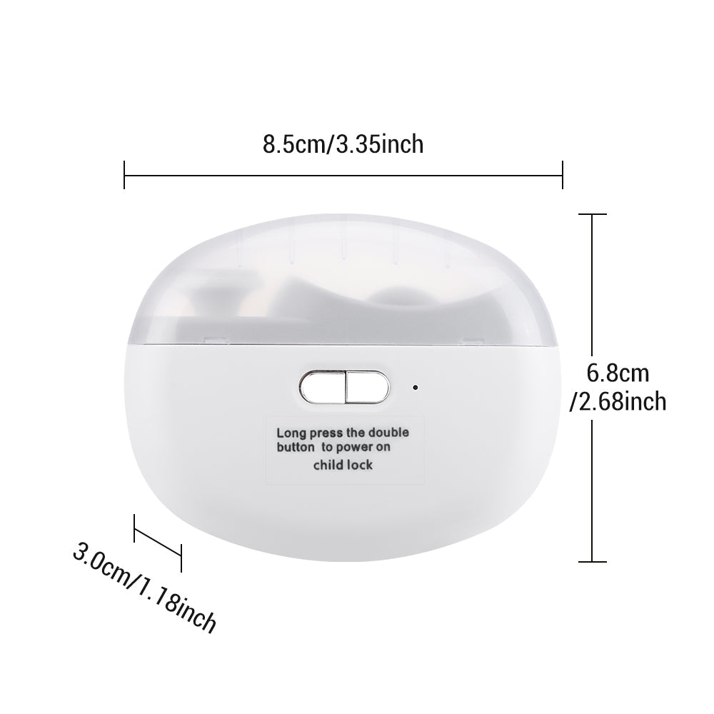 HailiCare Intelligent Automatic Electric Nail Clipper Multifunctional Nail Grinder for Children and Adult Nail Trimmer Nail Trimming Nail Polishing USB Charging HailiCare Health & Beauty