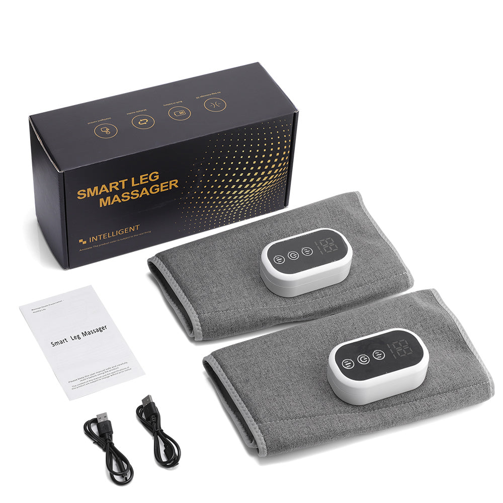 HailiCare Wireless 360° Air Pressure Calf Massager 3 Modes 3 Intensities Electric Airbag Compression Leg Massage Wrap Muscle Relax Blood Circulation Relieve Fatigue HailiCare Health & Beauty