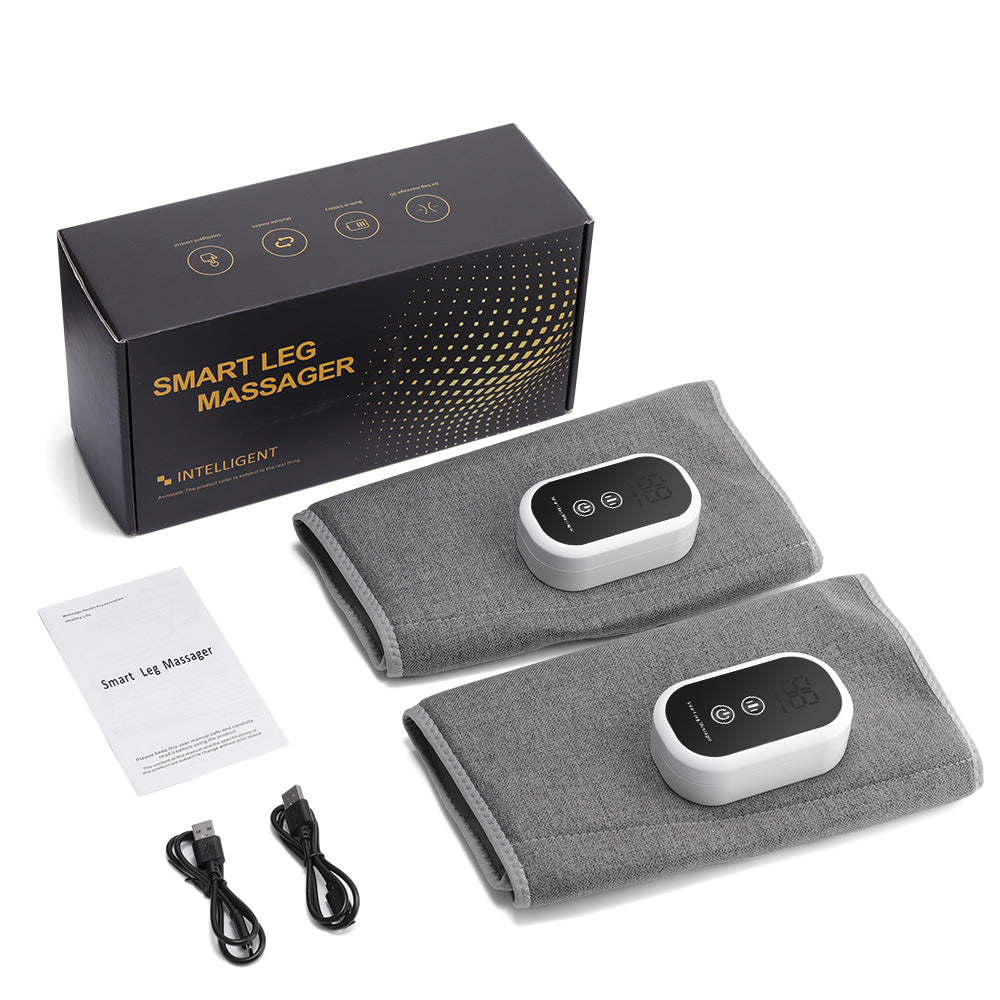 HailiCare Wireless 360° Air Pressure Calf Massager 3 Modes 3 Intensities Electric Airbag Compression Leg Massage Wrap Muscle Relax Blood Circulation Relieve Fatigue HailiCare Health & Beauty