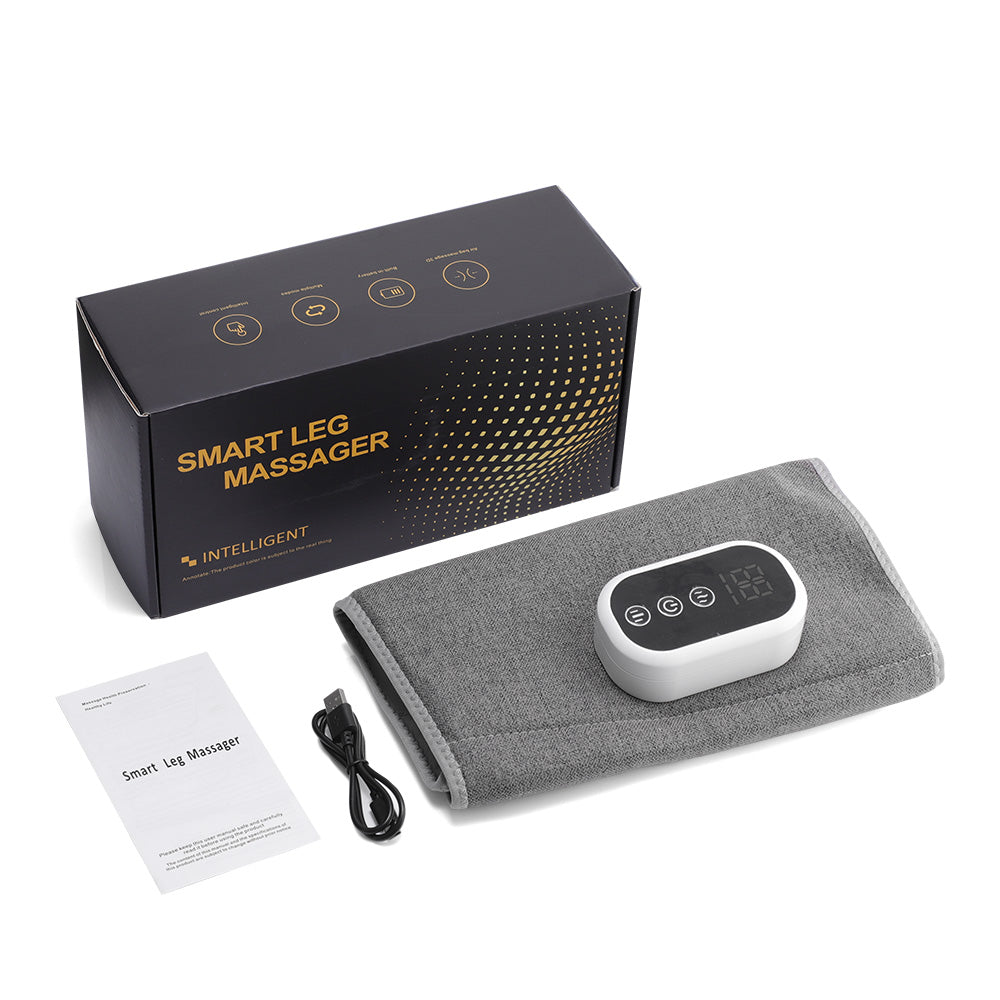 HailiCare Wireless 360° Air Pressure Calf Massager 3 Modes 3 Intensities Electric Airbag Compression Leg Massage Wrap Muscle Relax Blood Circulation Relieve Fatigue HailiCare Health & Beauty