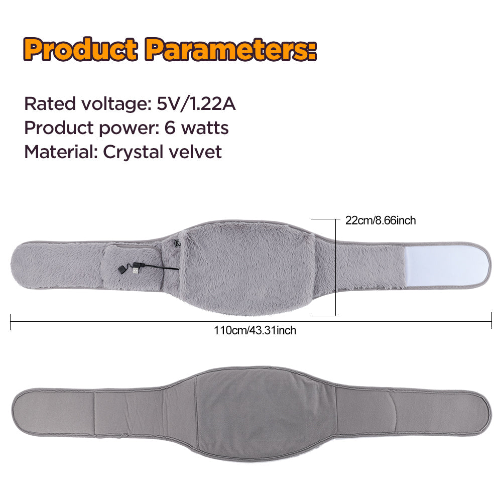 HailiCare Electric Heating Abdomen Belt 3 Levels Adjustable Heated Waist Belt Uterus Warming Pad Cold-Proof Uterine Belt Hand Waist Warming Pad Women Menstrual Relief Pain Uterus Hand Warmer HailiCare Health & Beauty