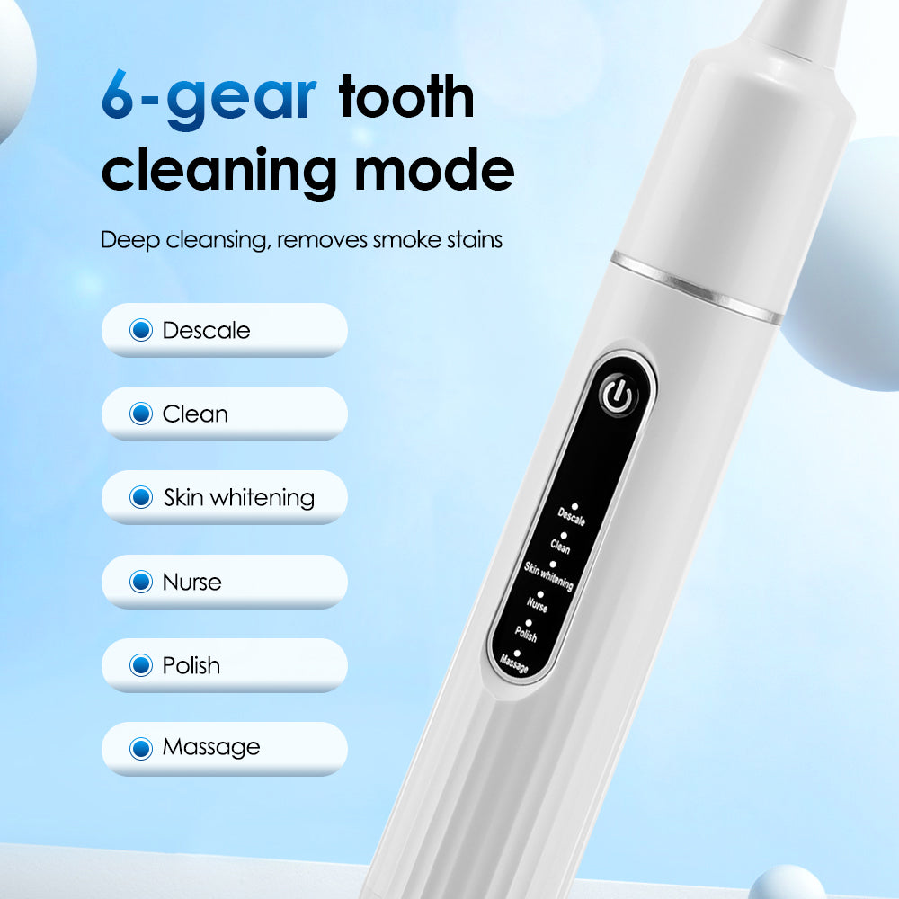 HailiCare Electric Teeth Cleaner Portable Household Toothbrush Tartar Remover Tartar Cleaning Whitening Teeth USB Charging HailiCare Health & Beauty