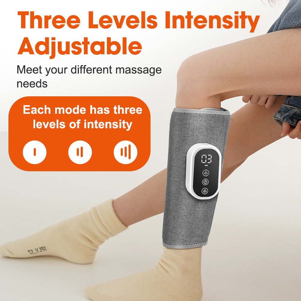 HailiCare Wireless 360° Air Pressure Calf Massager 3 Modes 3 Intensities Electric Airbag Compression Leg Massage Wrap Muscle Relax Blood Circulation Relieve Fatigue HailiCare Health & Beauty