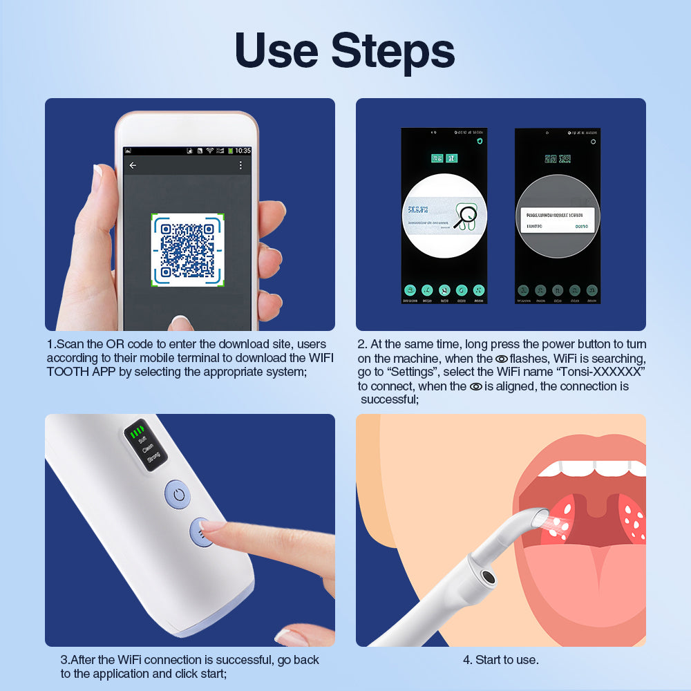 Tonsil Stone Remover, 300K HD Camera Adjustable 3 Modes Tonsil Stone Vacuum with Tonsil Stone Water Flosser for Men Women BearCris