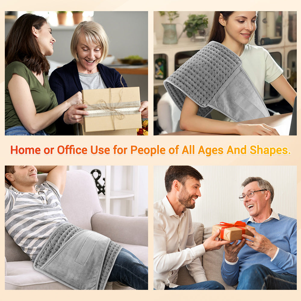 Multifunctional Heating Pad Electric Heating Blanket 9 Temperature Levels 4 Timing Heated Belt Household Warm Keeping Artifact Warm Legs Abdomen Hands Body Warming Office Home HailiCare Health & Beauty