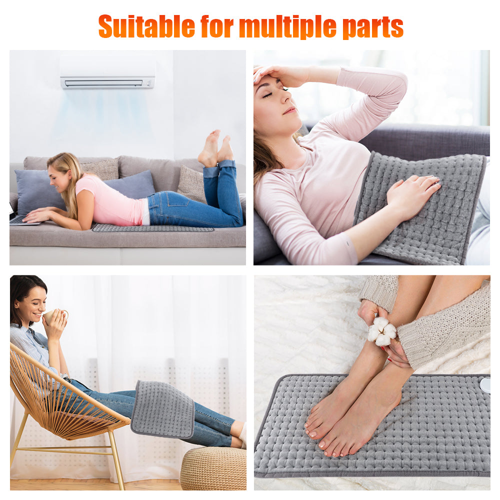 Hailicare Heating Pad for Back, Neck, and Shoulder Pain Relief, Winter Christmas Gifts For Parents HailiCare