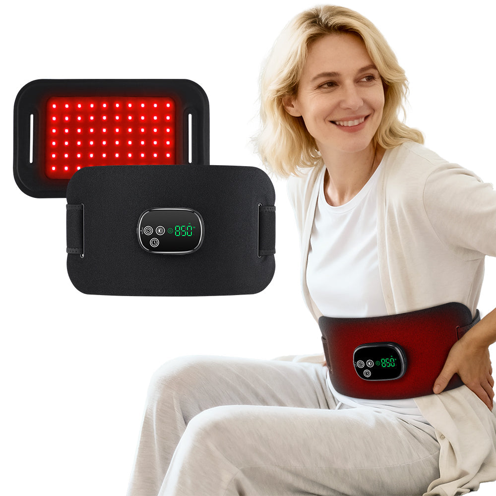 Red Light Pad with 5000mAh Battery, Cordless LED Light Wrap for Back Shoulder Neck Knee Abdominal Soreness, 660nm & 850nm Dual-Wavelength LED Pad, Rechargeable Heat Wrap for Home Use, Gift for Women Agdoad