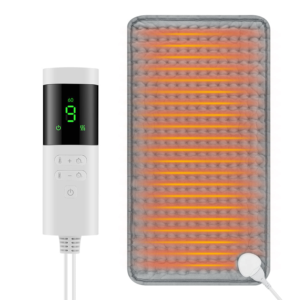 Electric Heating Pad for Back and Period Cramps Relief 9 Heat Levels 4 Timer Settings Soft Hot Heated Pad for Abdomen Shoulder Knee Legs Machine Washable Auto Shut Off HailiCare Health & Beauty