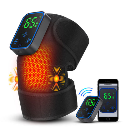 Graphene Heating Knee Massager 7 Levels Temperature 3 Levels Timer Vibration Heated Knee Pad for Knee Shoulder Elbow Arthritis Warm Wrap Large LCD Display Knee Brace for Joint Pain Relief Hot Compress Vibration Massage HailiCare Health & Beauty