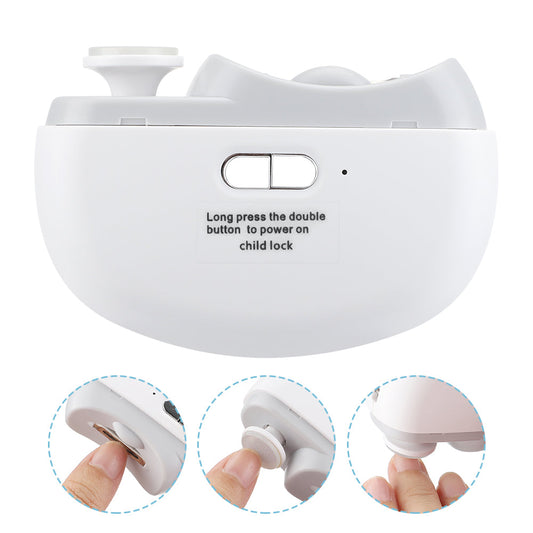 HailiCare Intelligent Automatic Electric Nail Clipper Multifunctional Nail Grinder for Children and Adult Nail Trimmer Nail Trimming Nail Polishing USB Charging HailiCare Health & Beauty