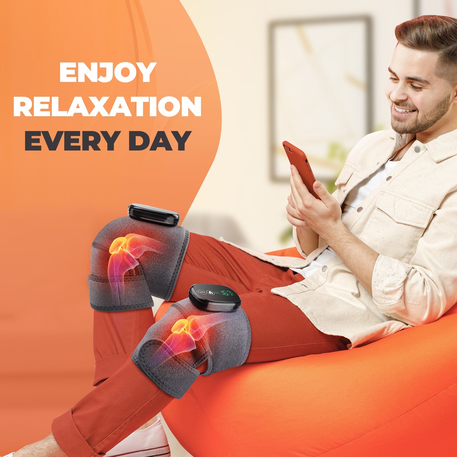 heated  Knee wrap HailiCare Health & Beauty