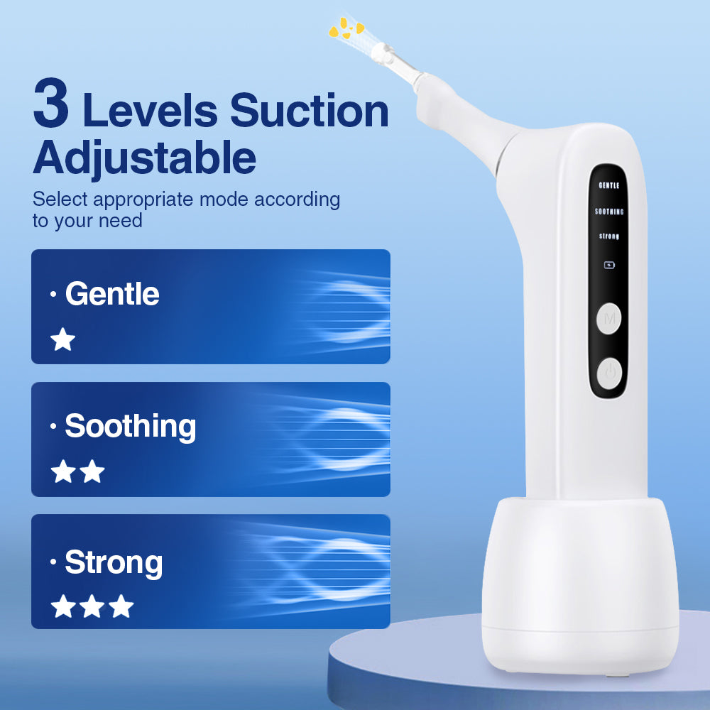 Tonsil Stone Remover, 3 Modes Adjustable Tonsil Stone Vacuum with LED Light Tonsil Stone Water Flosser for Men Women BearCris