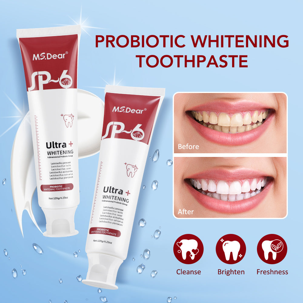 Sp 4 Toothpaste, Sp-4 Probiotics Brightening White Toothpaste Stain Removing Tooth Care , 4.23 oz, 3 Pcs BearCris