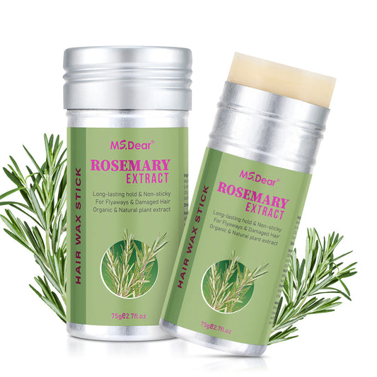 Rosemary Wax Stick for Hair for Flyaways Wigs Edge Control Finishing Hair，Non-greasy Styling Wax Nourishing Hair HailiCare