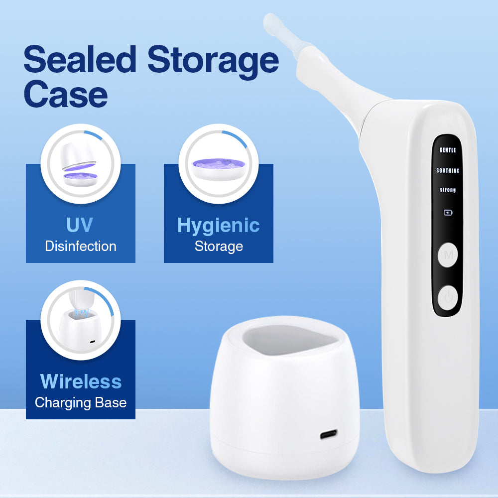 Tonsil Stone Remover, 3 Modes Adjustable Tonsil Stone Vacuum with LED Light Tonsil Stone Water Flosser for Men Women BearCris