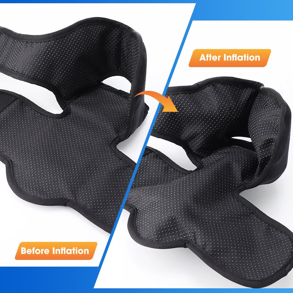 Cordless Heated Foot Ankle Massager with 3 Modes 4 Intensity 4 Heat Levels, 3000mAh Rechargeable Dual-Airbag Foot Air Compression Massager Wrap for Muscle Fatigue Relaxation (2Pcs, Black) HailiCare Health & Beauty