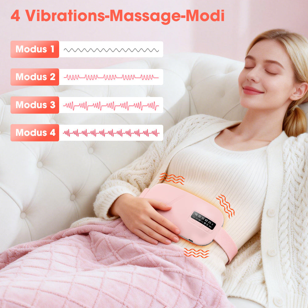 Pink waist massager with 4 vibration massage modes
This image is very similar to the previous one. Do you need any specific changes?