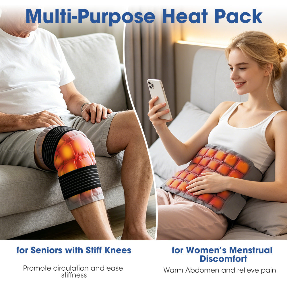 Agdoad Knee Ice Pack Wrap Large Reusable Ice Pack Self-Absorbing Water Resin Hot/Cold Compress for Knee Relief Hot and Cold Wrap after Sports Agdoad