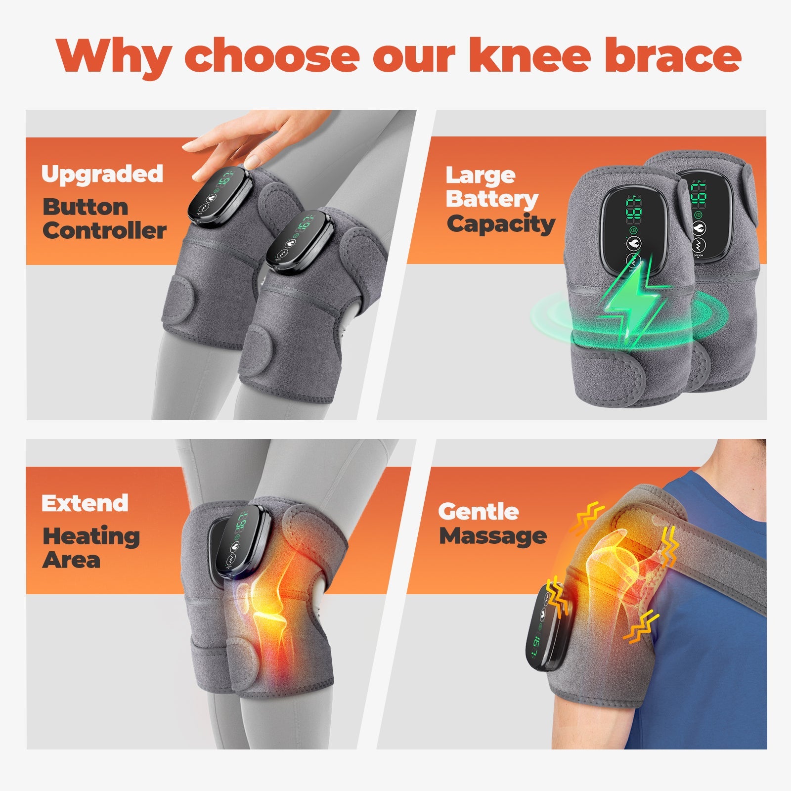 heated  Knee wrap HailiCare Health & Beauty