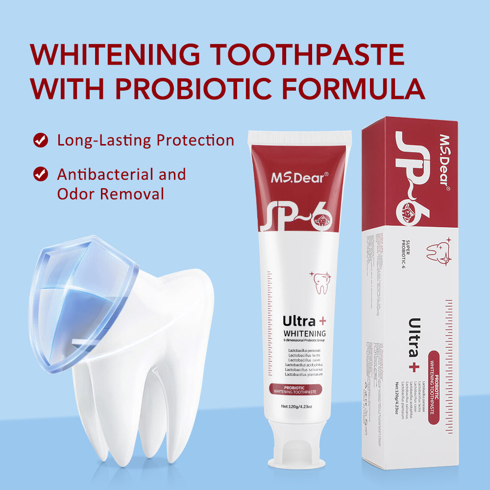 Sp 4 Toothpaste, Sp-4 Probiotics Brightening White Toothpaste Stain Removing Tooth Care , 4.23 oz, 3 Pcs BearCris
