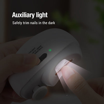 HailiCare Intelligent Automatic Electric Nail Clipper Multifunctional Nail Grinder for Children and Adult Nail Trimmer Nail Trimming Nail Polishing USB Charging HailiCare Health & Beauty