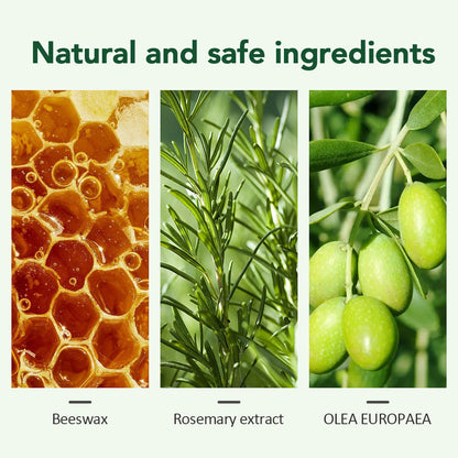 Rosemary Wax Stick for Hair for Flyaways Wigs Edge Control Finishing Hair，Non-greasy Styling Wax Nourishing Hair HailiCare