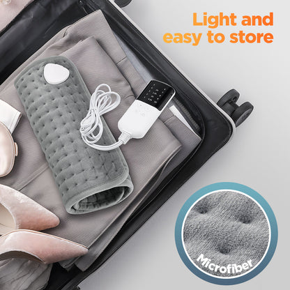 Electric Heating Pad Multifunctional Physiotherapy Heating Pad Heating Blanket Cushion 10 Levels Temperature Adjustment 4 Levels Of Timing For Hands Back Legs Shoulders Neck Spine Pain Relief Winter Warm HailiCare Health & Beauty