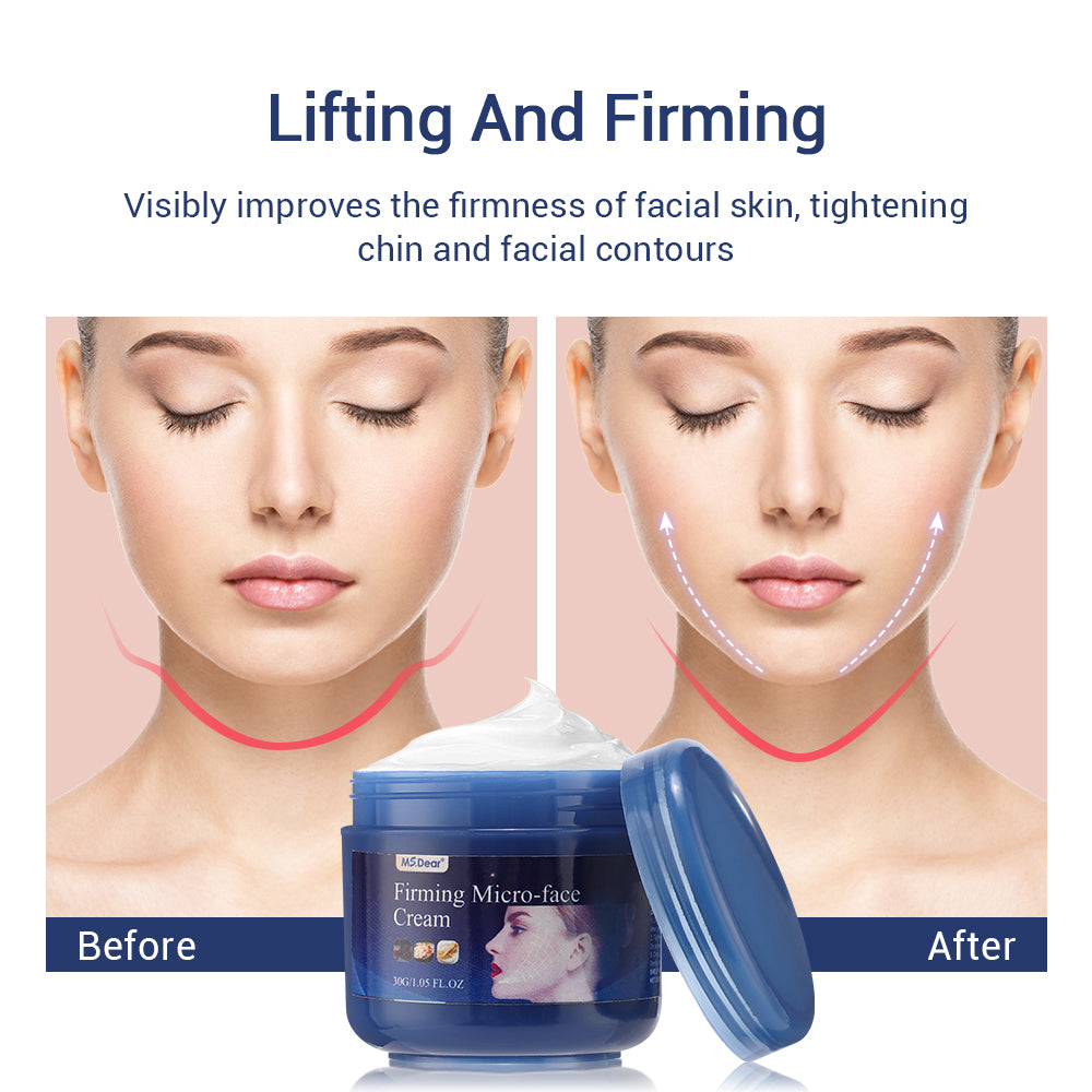 V Face Facial Massage Cream Tighten Contour Firming Lift Chin Moisturizing Skin Anti-Aging Improve Sagging Skin Facial Skin Care 30g HailiCare