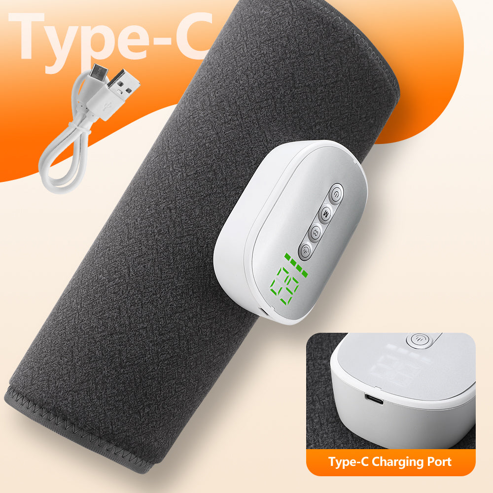 HailiCare Wireless Leg Heating Massager for Circulation Electric Calf Air Compression Massager with 4 Heating Levels Cordless Air Pressure Leg Massager with 8 Intensities 4 Modes Muscle Relaxation HailiCare Health & Beauty