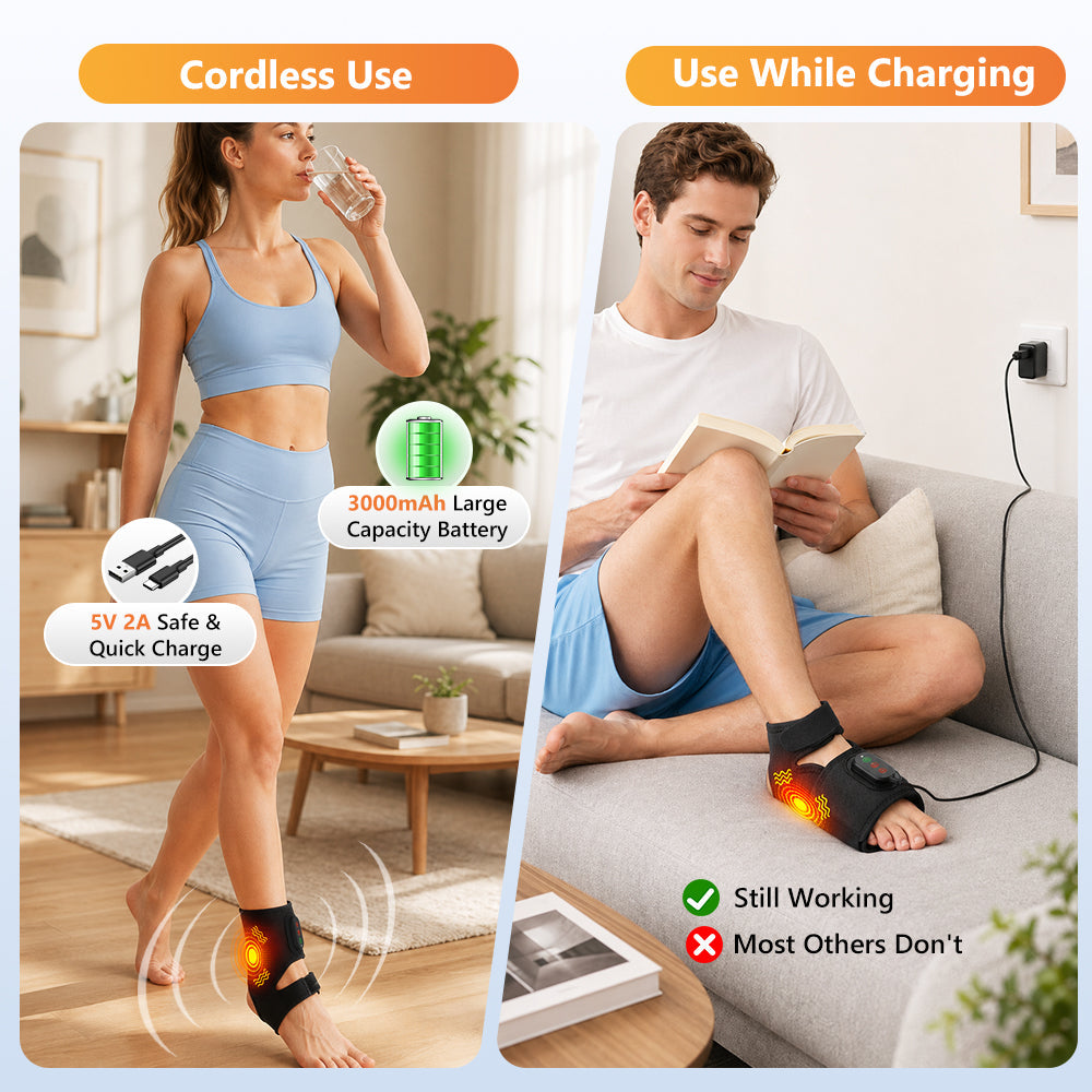 HailiCare Heated Ankle Brace with Rechargeable Heat Therapy for Swelling & Achilles Tendinitis HailiCare Health & Beauty