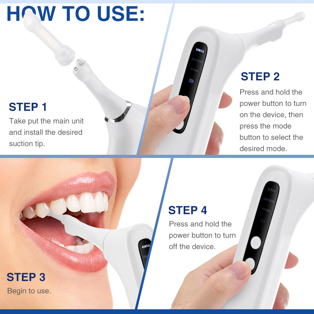 Tonsil Stone Remover, 3 Modes Adjustable Tonsil Stone Vacuum with LED Light Tonsil Stone Water Flosser for Men Women BearCris