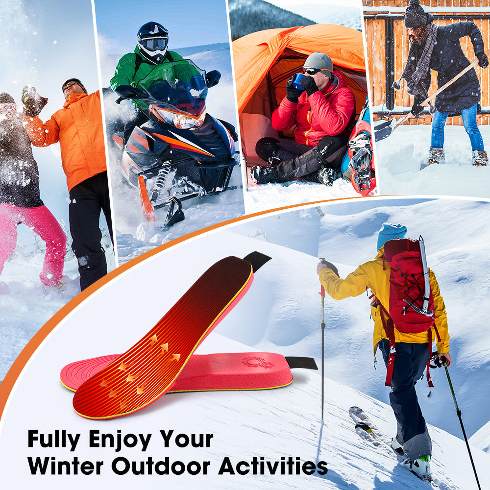 HailiCare Intelligent Heated Insoles APP Control USB Rechargeable Wireless Heating Insoles for Women Men 3000mAh Multi-Temperature Adjustable HailiCare Health & Beauty