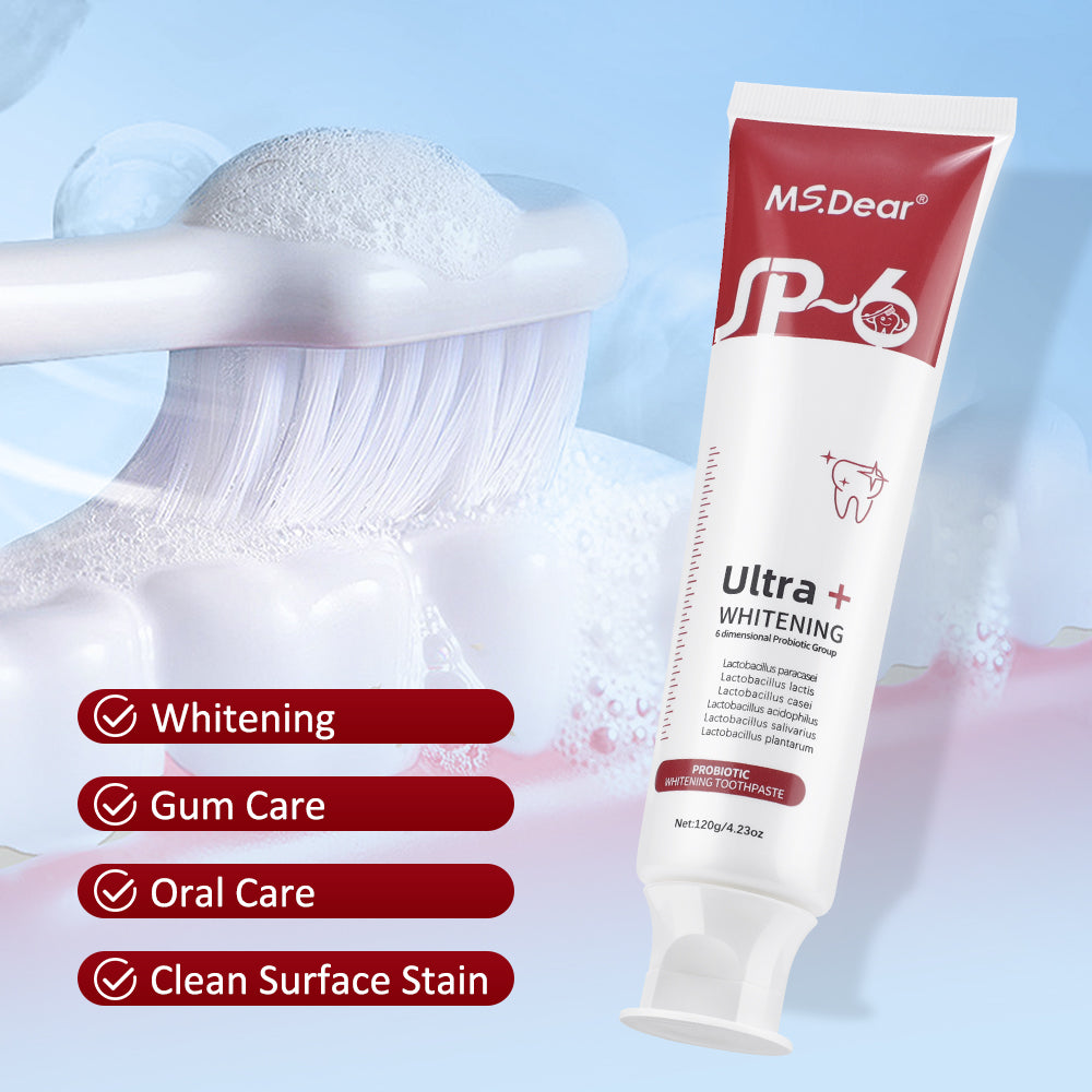 Sp 4 Toothpaste, Sp-4 Probiotics Brightening White Toothpaste Stain Removing Tooth Care , 4.23 oz, 3 Pcs BearCris