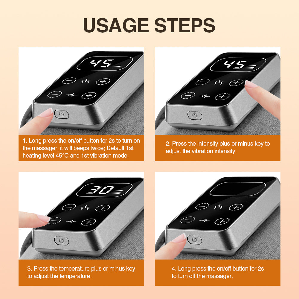 Cordless Electric Knee Support Massager for Pain Relief / Muscle Relaxation HailiCare