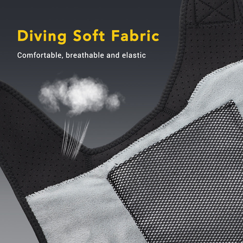 HailiCare Detachable Button Version Wireless APP Control Electric Heating Back Shoulder & Knee Brace Adjustable Belt Heating Vibration 3 Gears 7 Temperature Levels EMS Relax Muscles Improve Blood Circulation Relieve Neck Shoulder Pain HailiCare Health & Beauty