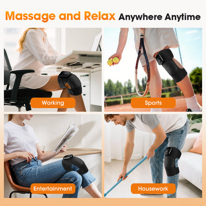 Electric Knee Massager with Heat Vibration HailiCare Health & Beauty